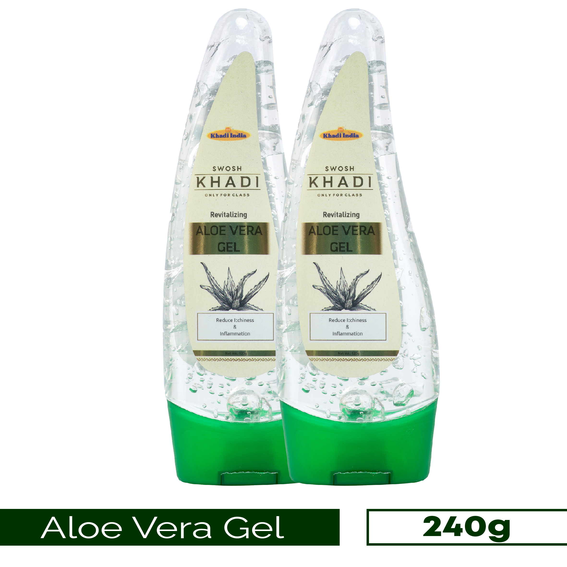 Aloe vera gel, 100% natural aloe vera gel